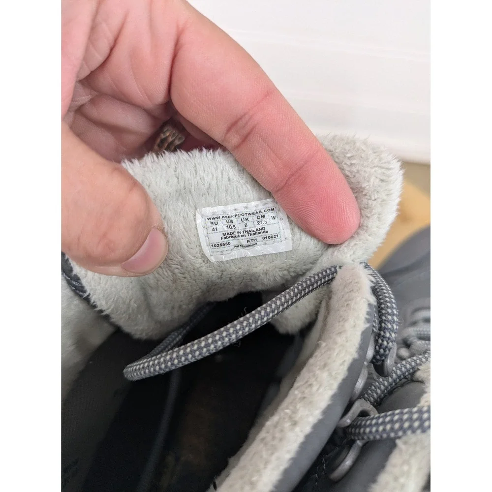 KEEN Terradora‎ II Waterproof Boots Women's 10.5 Gray Quilted Winter Thermal -25